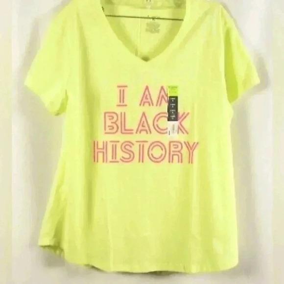 Essential Gear Performance Core I Am Black History Graphic V-Neck Tee Size XL - Picture 1 of 5